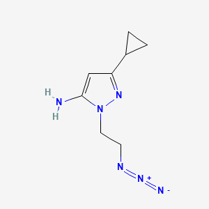 1-(2-azidoethyl)-3-cyclopropyl-1H-pyrazol-5-amine