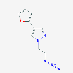 1-(2-azidoethyl)-4-(furan-2-yl)-1H-pyrazole
