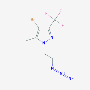 1-(2-azidoethyl)-4-bromo-5-methyl-3-(trifluoromethyl)-1H-pyrazole