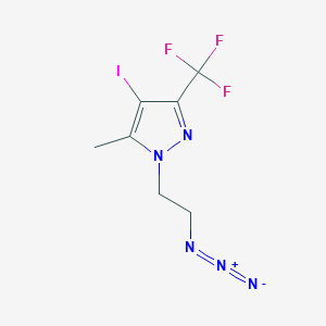 1-(2-azidoethyl)-4-iodo-5-methyl-3-(trifluoromethyl)-1H-pyrazole