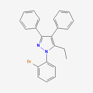 1-(2-bromophenyl)-5-ethyl-3,4-diphenyl-1H-pyrazole