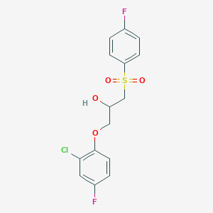 1-(2-chloro-4-fluorophenoxy)-3-[(4-fluorophenyl)sulfonyl]-2-propanol