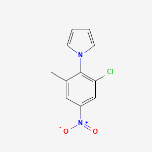 1-(2-chloro-6-methyl-4-nitrophenyl)-1H-pyrrole