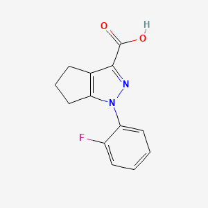 1-(2-fluorophenyl)-1H,4H,5H,6H-cyclopenta[c]pyrazole-3-carboxylic acid