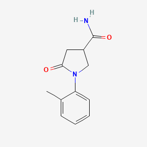 1-(2-methylphenyl)-5-oxopyrrolidine-3-carboxamide