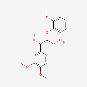 1-(3,4-Dimethoxyphenyl)-2-(2-methoxyphenoxy)propane-1,3-diol