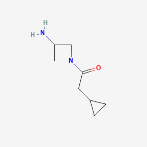 1-(3-Aminoazetidin-1-yl)-2-cyclopropylethan-1-one