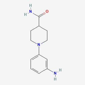 1-(3-Aminophenyl)piperidine-4-carboxamide