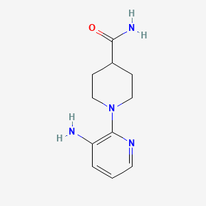 1-(3-Aminopyridin-2-YL)piperidine-4-carboxamide