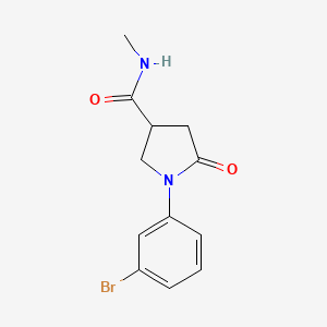 1-(3-Bromophenyl)-N-methyl-5-oxopyrrolidine-3-carboxamide