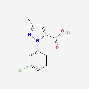 1-(3-Chlorophenyl)-3-methyl-1H-pyrazole-5-carboxylic acid
