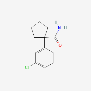 1-(3-Chlorophenyl)cyclopentane-1-carboxamide