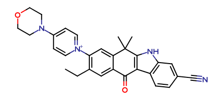 1-(3-Cyano-9-ethyl-6,6-dimethyl-11-oxo-6,11-dihydro-5H-benzo[b]carbazol-8-yl)-4-morpholinopyridin-1-