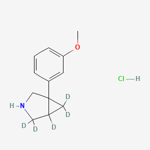 1-(3-Methoxyphenyl)-3-azabicyclo[3.1.0]hexane Hydrochloride-d5