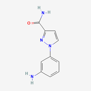 1-(3-aminophenyl)-1H-pyrazole-3-carboxamide