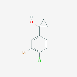1-(3-bromo-4-chlorophenyl)cyclopropan-1-ol