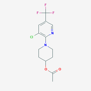 1-[3-chloro-5-(trifluoromethyl)-2-pyridinyl]-4-piperidinyl acetate
