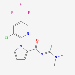 1-[3-chloro-5-(trifluoromethyl)-2-pyridinyl]-N-[(dimethylamino)methylene]-1H-pyrrole-2-carboxamide