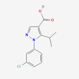 1-(3-chlorophenyl)-5-(propan-2-yl)-1H-pyrazole-4-carboxylic acid