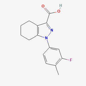 1-(3-fluoro-4-methylphenyl)-4,5,6,7-tetrahydro-1H-indazole-3-carboxylic acid