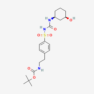 1-[4-(2-N-Boc-2-aminoethylphenyl)sulfonyl]-3-(cis-3-hydroxycyclohexyl)urea