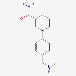 1-[4-(Aminomethyl)phenyl]piperidine-3-carboxamide