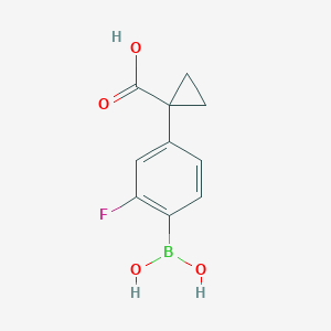 1-[4-(Dihydroxyboranyl)-3-fluorophenyl]cyclopropane-1-carboxylic acid