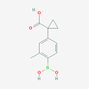 1-[4-(Dihydroxyboranyl)-3-methylphenyl]cyclopropane-1-carboxylic acid