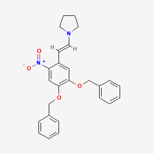 1-(4,5-Bis(benzyloxy)-2-nitrostyryl)pyrrolidine