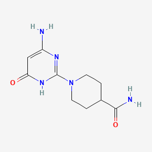 1-(4-Amino-6-oxo-1,6-dihydropyrimidin-2-yl)piperidine-4-carboxamide