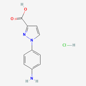 1-(4-Aminophenyl)-1H-pyrazole-3-carboxylic acid hydrochloride