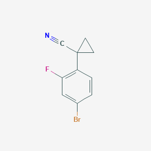 1-(4-Bromo-2-fluorophenyl)cyclopropane-1-carbonitrile