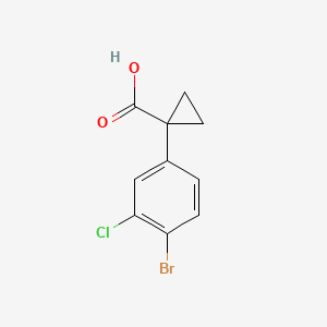 1-(4-Bromo-3-chlorophenyl)cyclopropane-1-carboxylic acid