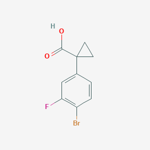 1-(4-Bromo-3-fluorophenyl)cyclopropane-1-carboxylic acid