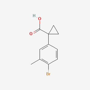 1-(4-Bromo-3-methylphenyl)cyclopropane-1-carboxylic acid