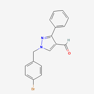 1-(4-Bromobenzyl)-3-phenyl-1H-pyrazole-4-carbaldehyde
