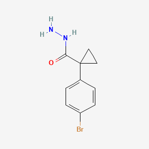 1-(4-Bromophenyl)cyclopropane-1-carbohydrazide