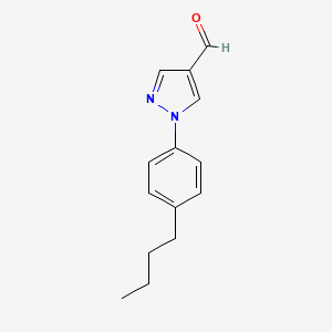 1-(4-Butylphenyl)-1H-pyrazole-4-carbaldehyde
