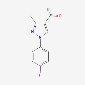 1-(4-Fluorophenyl)-3-methyl-1H-pyrazole-4-carbaldehyde