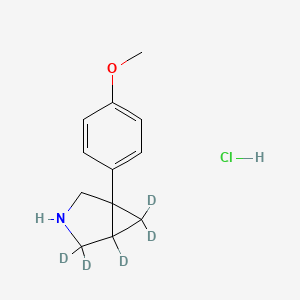 1-(4-Methoxyphenyl)-3-azabicyclo[3.1.0]hexane Hydrochloride-d5