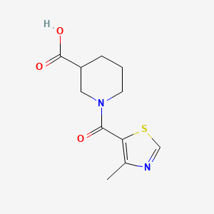 1-(4-Methyl-1,3-thiazole-5-carbonyl)piperidine-3-carboxylic acid