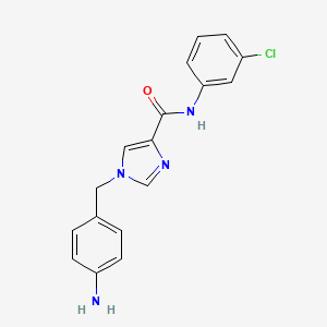 1-(4-aminobenzyl)-N-(3-chlorophenyl)-1H-imidazole-4-carboxamide
