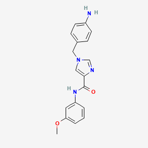 1-(4-aminobenzyl)-N-(3-methoxyphenyl)-1H-imidazole-4-carboxamide