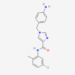 1-(4-aminobenzyl)-N-(5-chloro-2-methylphenyl)-1H-imidazole-4-carboxamide