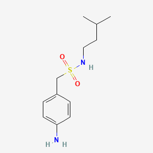 1-(4-aminophenyl)-N-(3-methylbutyl)methanesulfonamide