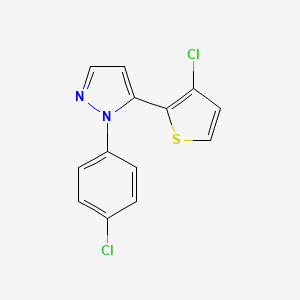 1-(4-chlorophenyl)-5-(3-chloro-2-thienyl)-1H-pyrazole