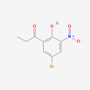 1-(5-Bromo-2-hydroxy-3-nitrophenyl)propan-1-one