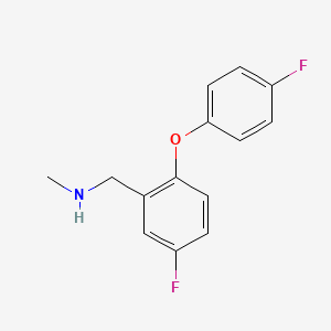 1-[5-Fluoro-2-(4-fluorophenoxy)phenyl]-n-methylmethylamine