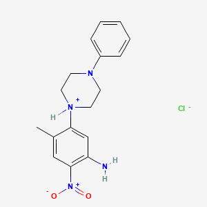 1-(5-amino-2-methyl-4-nitrophenyl)-4-phenylhexahydropyrazin-1-ium chloride