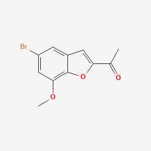 1-(5-bromo-7-methoxy-1-benzofuran-2-yl)-1-ethanone